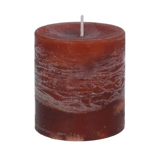 Amber mini pillar candle