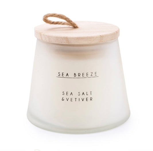 Sea breeze lidded scented candle